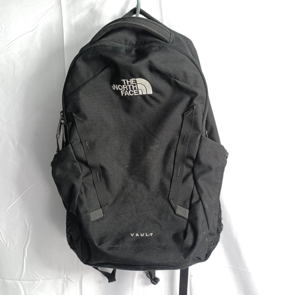 The North Face Vault Backpack Black Laptop Daypack School Bag s12